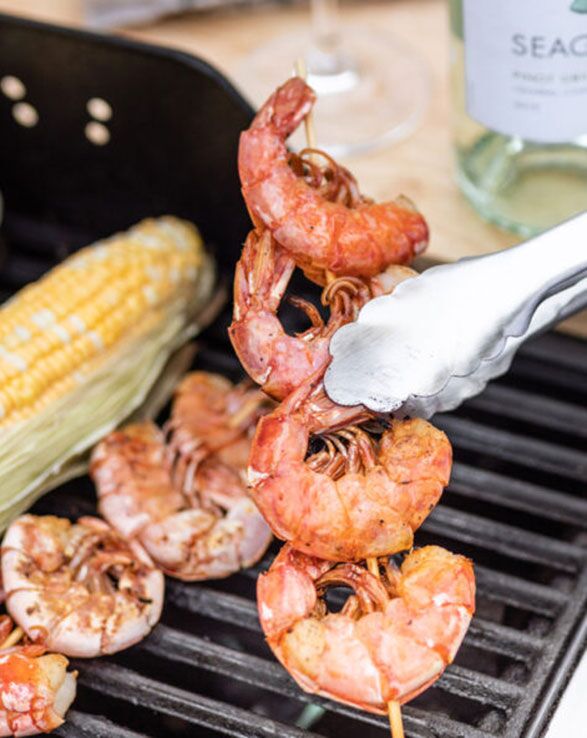 Garlic Grilled Shrimp Skewers