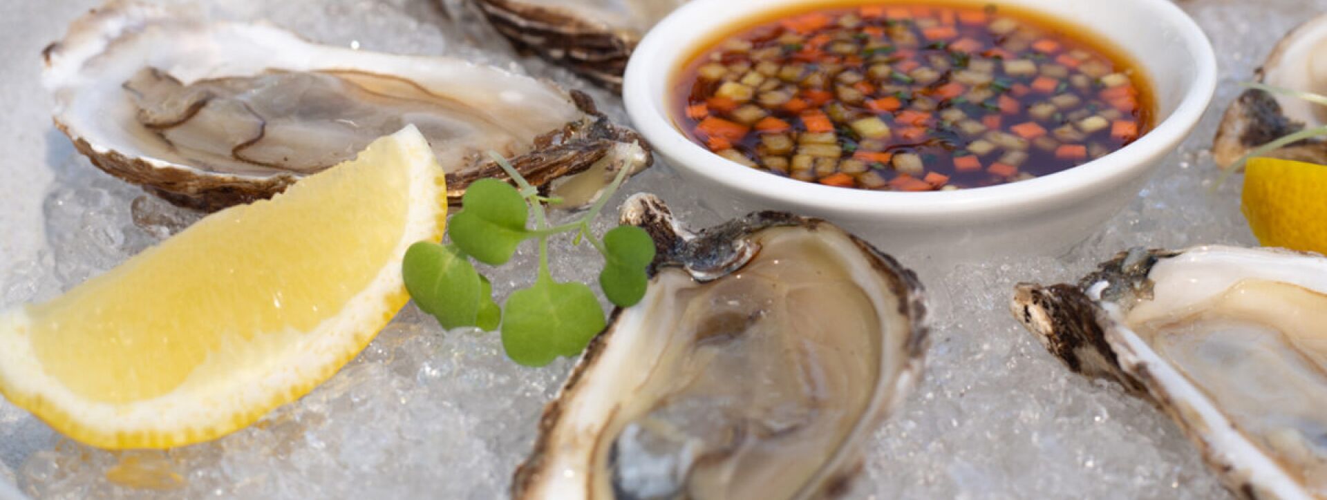 Ponzu Mignonette with Cucumber Sunomono