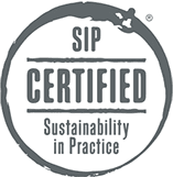 SIP Certified: Sustainability in Practice logo